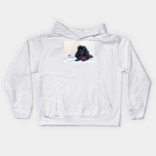 Queen of the toy poodles Kids Hoodie